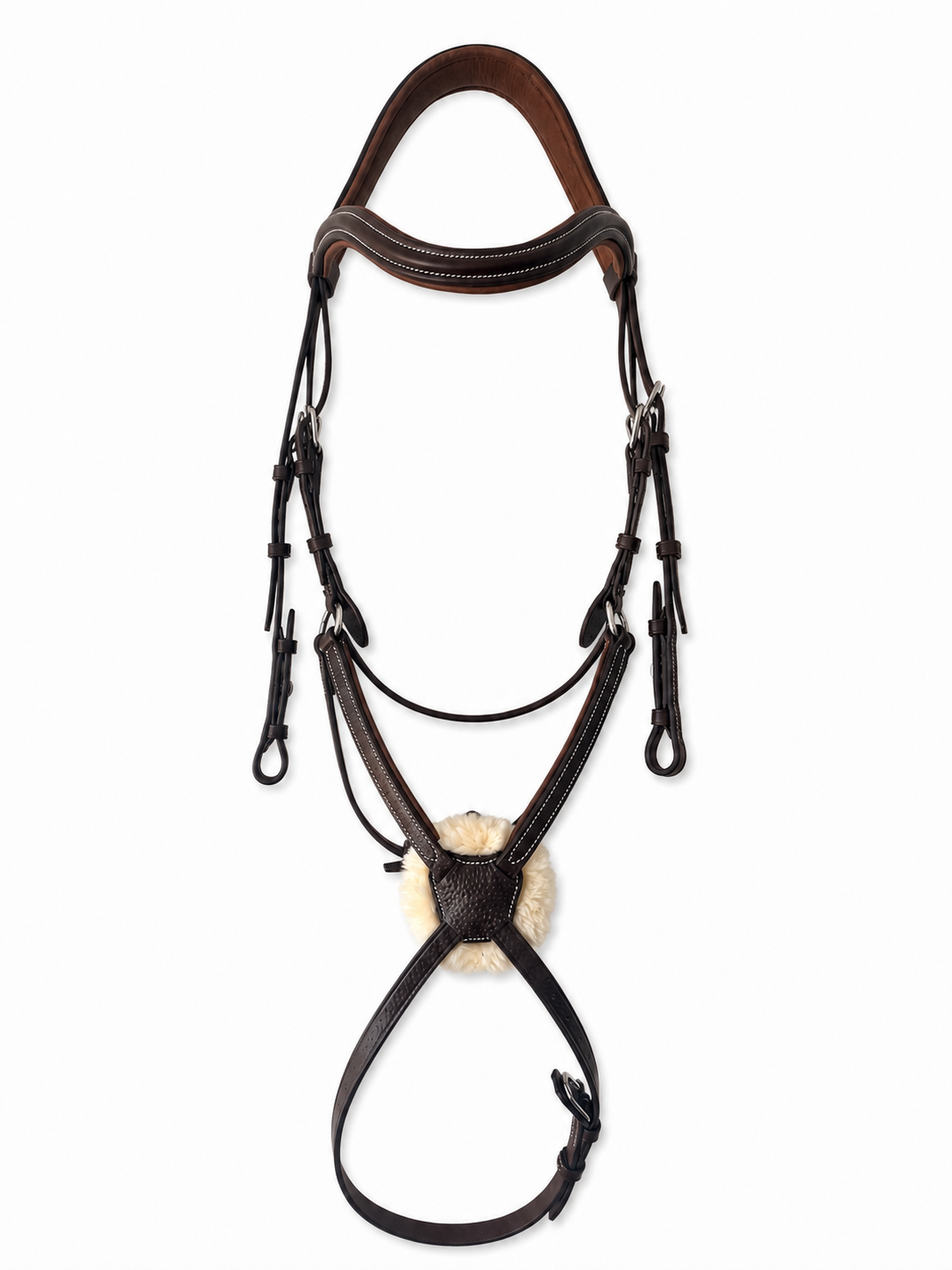Bridon Muserolle Croisée Mouton